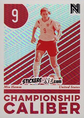Sticker Mia Hamm - Nobility Soccer 2017-2018 n. CC16 - Panini