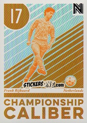 Sticker Frank Rijkaard - Nobility Soccer 2017-2018 n. CC22 - Panini