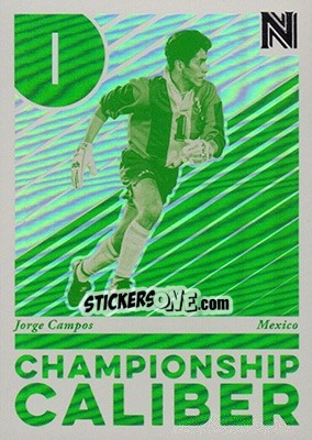 Sticker Jorge Campos - Nobility Soccer 2017-2018 - Panini