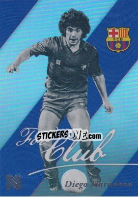 Sticker Diego Maradona - Nobility Soccer 2017-2018 n. FC8 - Panini