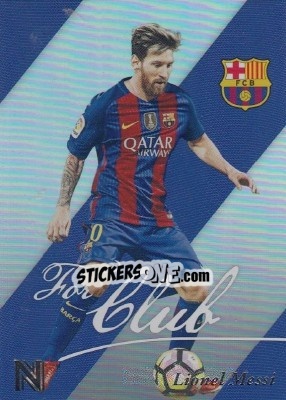 Sticker Lionel Messi - Nobility Soccer 2017-2018 n. FC10 - Panini