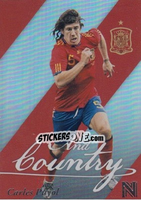 Sticker Carles Puyol - Nobility Soccer 2017-2018 n. AC1 - Panini