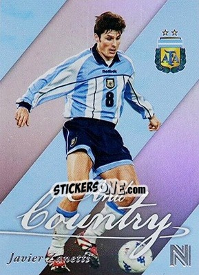 Sticker Javier Zanetti - Nobility Soccer 2017-2018 n. AC6 - Panini
