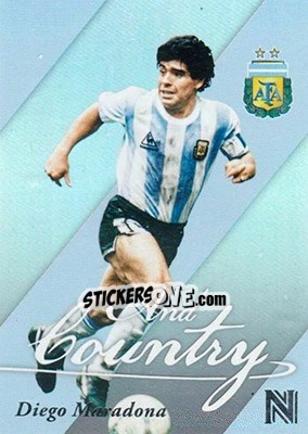 Sticker Diego Maradona - Nobility Soccer 2017-2018 n. AC8 - Panini