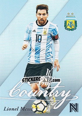 Sticker Lionel Messi - Nobility Soccer 2017-2018 n. AC10 - Panini