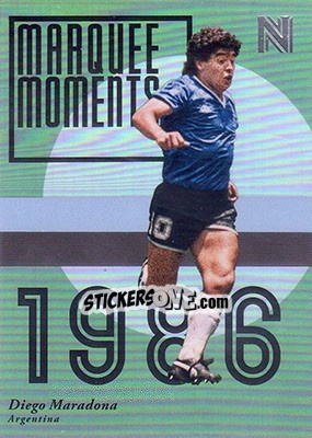 Sticker Diego Maradona - Nobility Soccer 2017-2018 n. MM1 - Panini