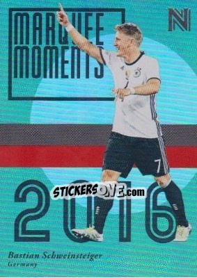 Sticker Bastian Schweinsteiger - Nobility Soccer 2017-2018 n. MM5 - Panini