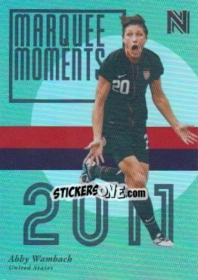 Sticker Abby Wambach - Nobility Soccer 2017-2018 - Panini