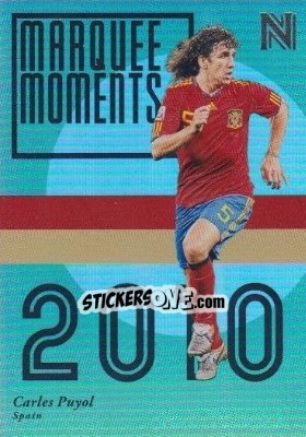 Sticker Carles Puyol - Nobility Soccer 2017-2018 n. MM7 - Panini