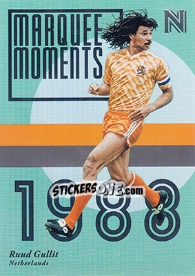 Sticker Ruud Gullit - Nobility Soccer 2017-2018 n. MM14 - Panini
