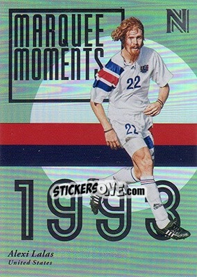 Sticker Alexi Lalas - Nobility Soccer 2017-2018 n. MM15 - Panini