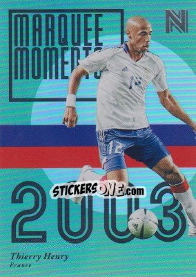 Sticker Thierry Henry - Nobility Soccer 2017-2018 n. MM16 - Panini