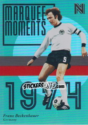 Sticker Franz Beckenbauer - Nobility Soccer 2017-2018 n. MM20 - Panini