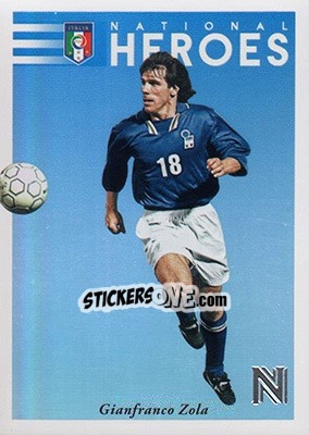 Sticker Gianfranco Zola - Nobility Soccer 2017-2018 n. NH4 - Panini