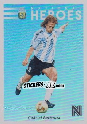 Sticker Gabriel Batistuta - Nobility Soccer 2017-2018 n. NH22 - Panini