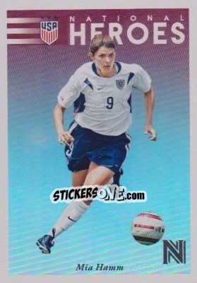 Figurina Mia Hamm - Nobility Soccer 2017-2018 n. NH24 - Panini