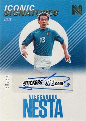 Sticker Alessandro Nesta - Nobility Soccer 2017-2018 n. IS-AN - Panini