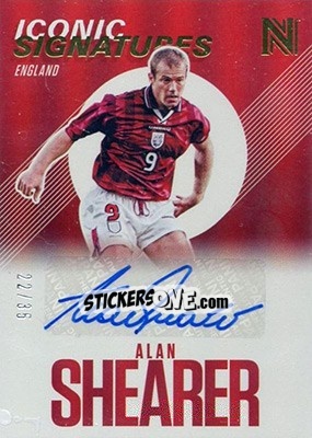 Sticker Alan Shearer - Nobility Soccer 2017-2018 n. IS-ASH - Panini