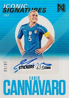 Figurina Fabio Cannavaro - Nobility Soccer 2017-2018 - Panini