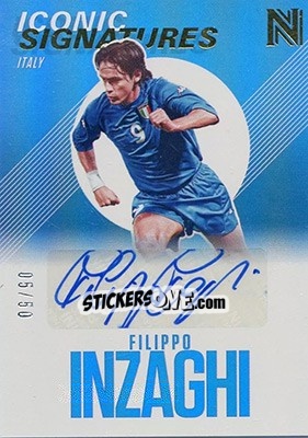 Sticker Filippo Inzaghi - Nobility Soccer 2017-2018 n. IS-FIN - Panini