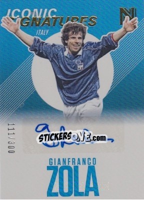Sticker Gianfranco Zola - Nobility Soccer 2017-2018 n. IS-GZO - Panini