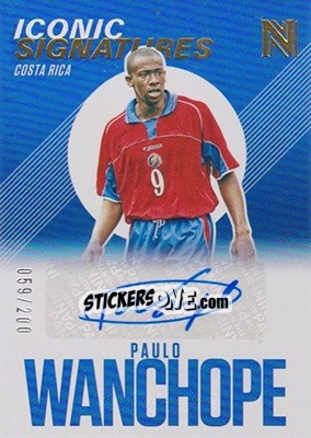 Sticker Paulo Wanchope - Nobility Soccer 2017-2018 n. IS-PW - Panini