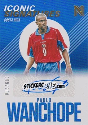 Figurina Paulo Wanchope - Nobility Soccer 2017-2018 - Panini