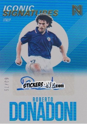 Sticker Roberto Donadoni - Nobility Soccer 2017-2018 n. IS-RD - Panini
