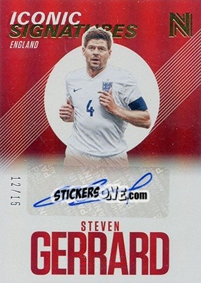 Sticker Steven Gerrard - Nobility Soccer 2017-2018 n. IS-SG - Panini