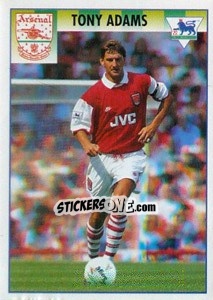 Sticker Tony Adams (Star Player) - Premier League Inglese 1994-1995 n. 4 - Merlin
