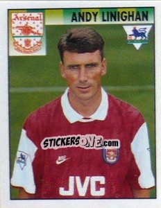 Figurina Andy Linighan - Premier League Inglese 1994-1995 - Merlin