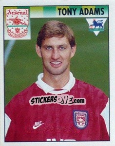 Sticker Tony Adams - Premier League Inglese 1994-1995 n. 9 - Merlin