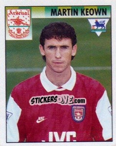 Figurina Martin Keown - Premier League Inglese 1994-1995 - Merlin