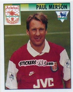 Figurina Paul Merson - Premier League Inglese 1994-1995 - Merlin