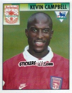 Figurina Kevin Campbell - Premier League Inglese 1994-1995 - Merlin