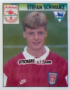 Cromo Stefan Schwarz - Premier League Inglese 1994-1995 - Merlin