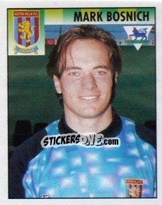 Figurina Mark Bosnich - Premier League Inglese 1994-1995 - Merlin