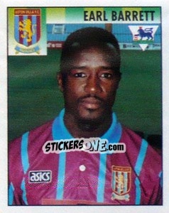 Figurina Earl Barrett - Premier League Inglese 1994-1995 - Merlin