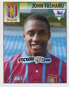 Figurina John Fashanu - Premier League Inglese 1994-1995 - Merlin