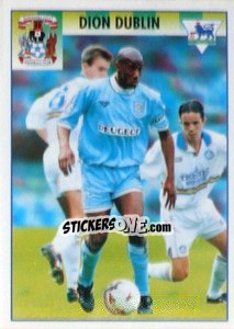 Sticker Dion Dublin (Star Player) - Premier League Inglese 1994-1995 - Merlin