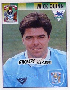 Figurina Mick Quinn - Premier League Inglese 1994-1995 - Merlin