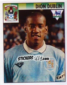 Sticker Dion Dublin - Premier League Inglese 1994-1995 - Merlin