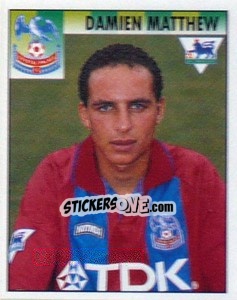 Sticker Damien Matthew - Premier League Inglese 1994-1995 - Merlin