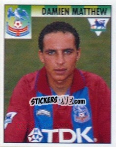 Figurina Damien Matthew - Premier League Inglese 1994-1995 n. 136 - Merlin