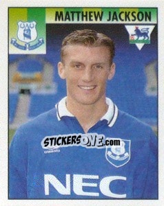 Figurina Matthew Jackson - Premier League Inglese 1994-1995 - Merlin