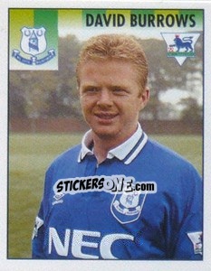 Cromo David Burrows - Premier League Inglese 1994-1995 - Merlin