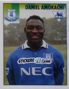 Figurina Daniel Amokachi - Premier League Inglese 1994-1995 - Merlin