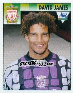Sticker David James - Premier League Inglese 1994-1995 - Merlin