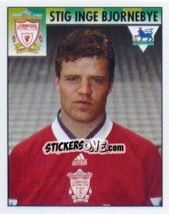 Sticker Stig Inge Bjornebye - Premier League Inglese 1994-1995 - Merlin