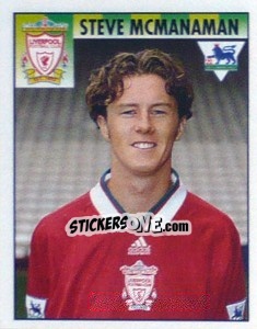 Cromo Steve McManaman - Premier League Inglese 1994-1995 - Merlin